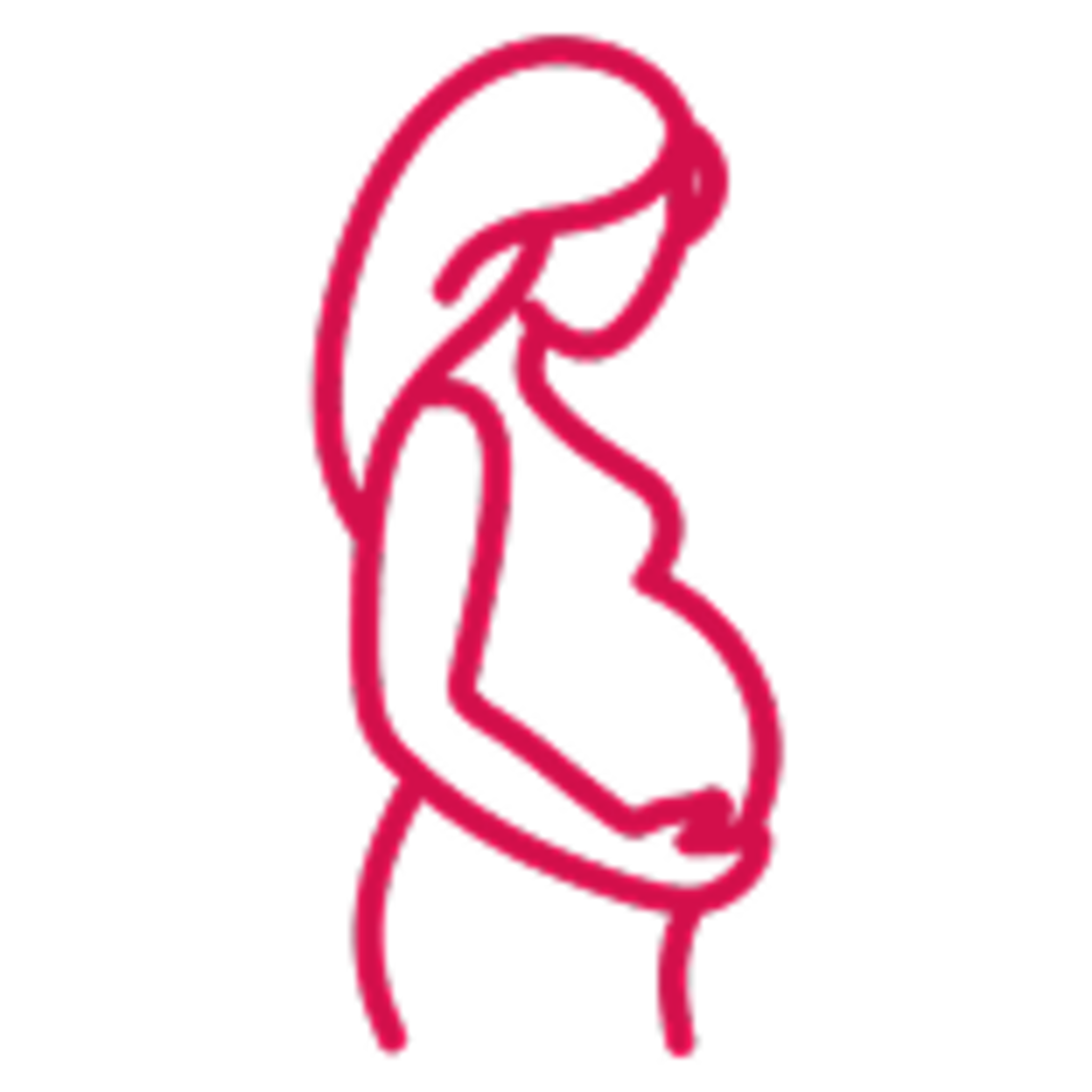 silhouette di donna in gravidanza
